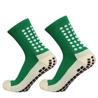 Sports 2025 and New Football Socks Women Men New Socks Non-slip Silicone Bottom Soccer Basketball Grip Socks