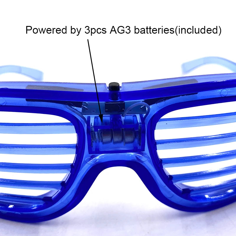 Light Up LED Glasses 5 Colors Heart Shape Glow Glasses Glow in The Dark Party Supplies Neon Party Favors for Kids Adults