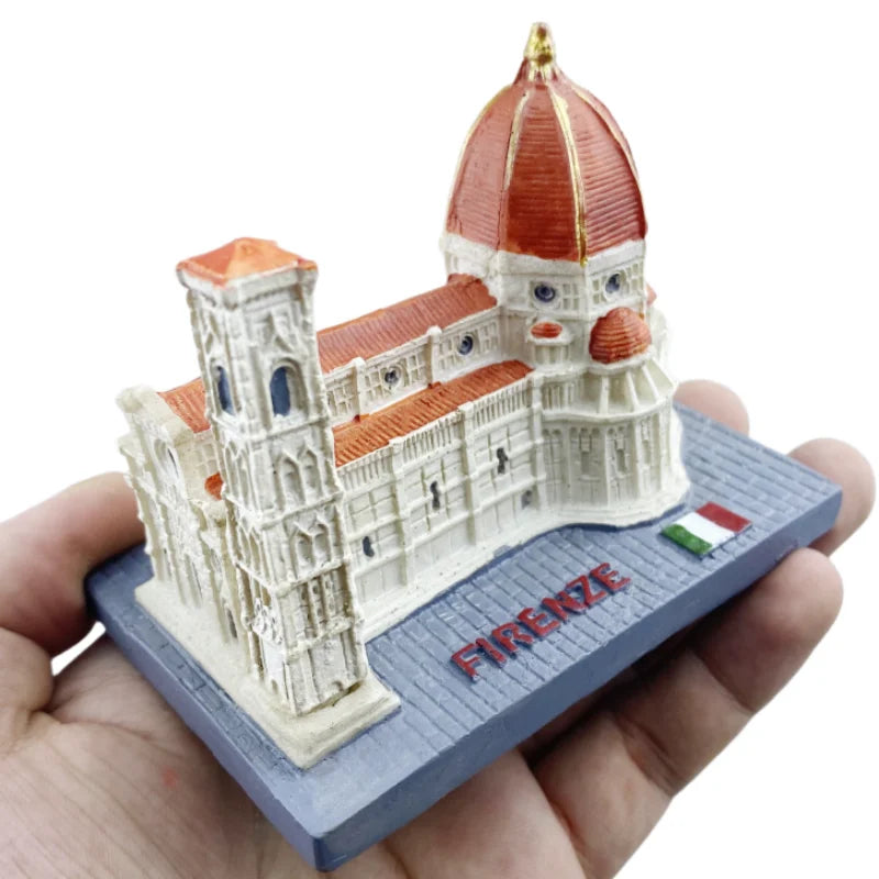 Florence Cathedral Italy Resin Handicraft Souvenirs Desktop Ornament Indoor Table Buildings Home Decoration Collection Gift