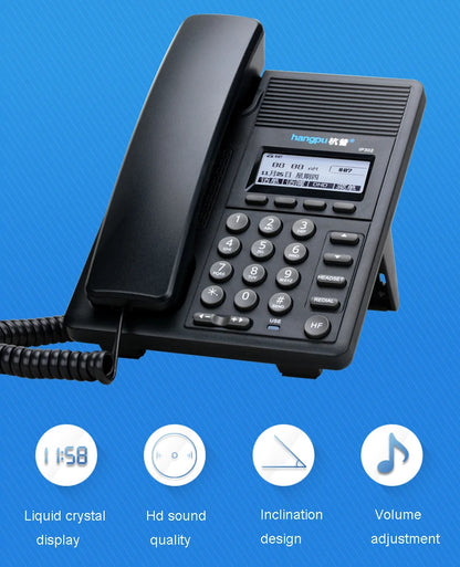 IP Telephone SIP Network Language Telephone Customer Service VOIP Landline With Backlight Led Screen