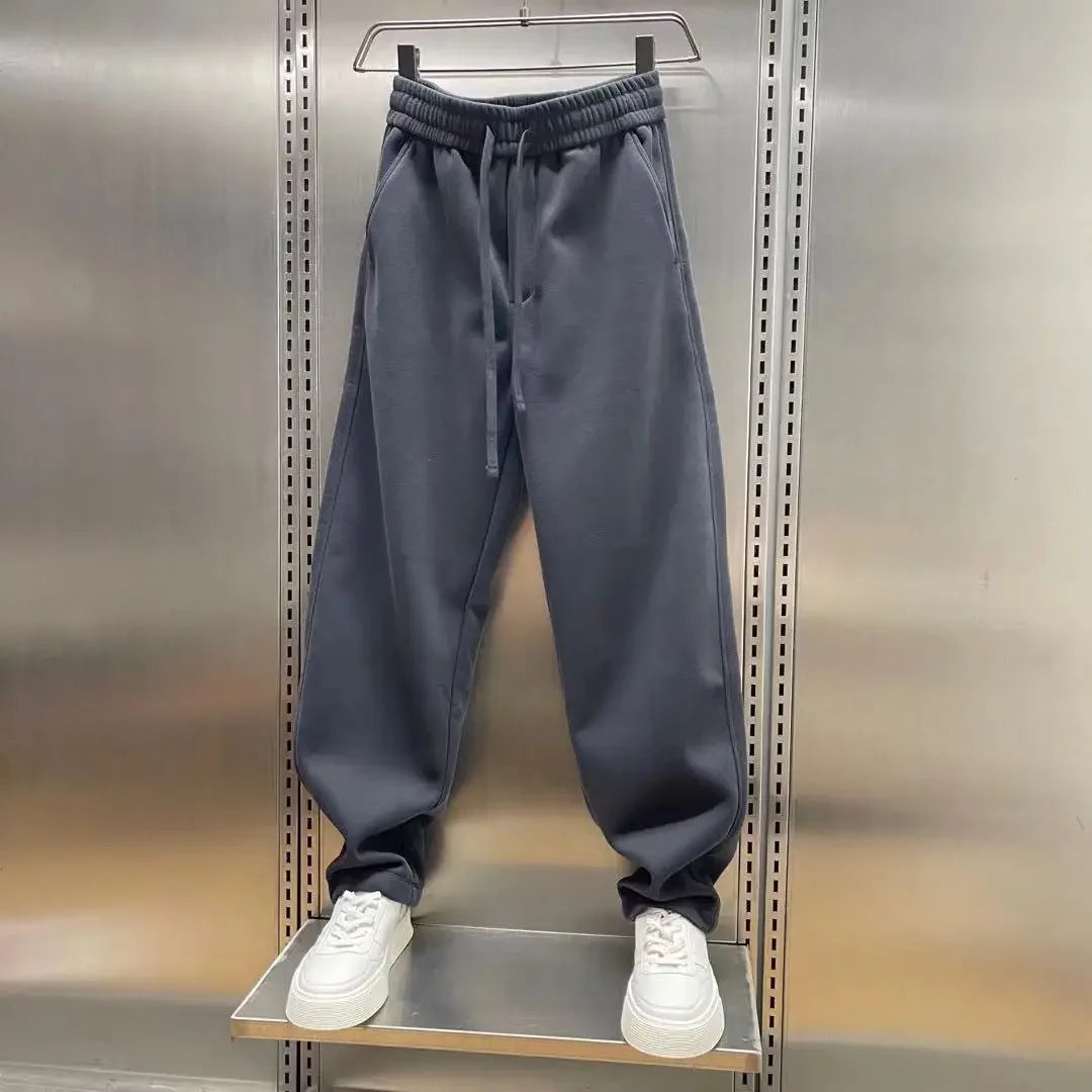 Outdoor Joggers Sweatpants Solid Color Casual Trousers High Quality Cotton Men's Brand Pants