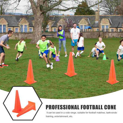 4 Pcs Safety Cone Soccer Sports Cones Driving for Training Road Obstacle Football Ldpe Supplies Traffic