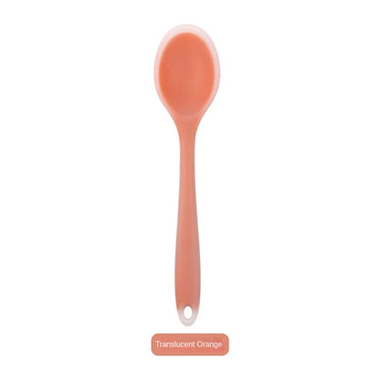 Silicone Spoon Integrated Rice Spoon Multicolor Silica Gel Salad Spoon Cake Baking Spoon Kitchen Cooking Spoon Kitchen Tools