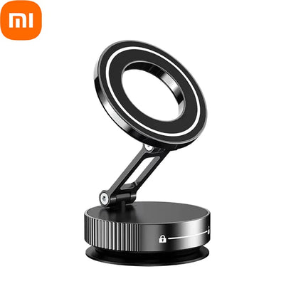 Xiaomi Car Mount Vacuum Magnetic Holder Foldable Strong Suction Stand For Cell Phone For iphone 16 15 12 13 14 Live Streaming