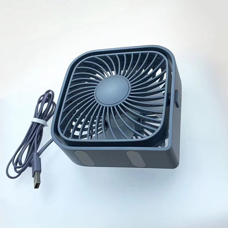 Mini Portable Fan USB Desk Fan Table Strong Airflow &Quiet Operation 3 Speed Wind 360° Rotatable Standing Fans For Room