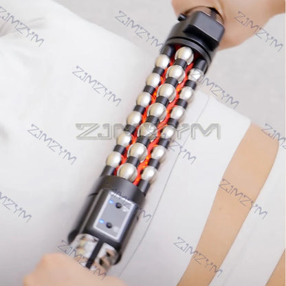 Relaxed Red Light Heated Massage Device 360 Rotating Inner Ball Muscle Relaxation Massage Roller For Whole Body Anti Cellulite