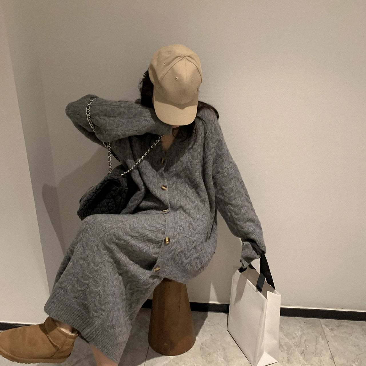 Women Sweater Winter 2 Piece Sets Elegnat Knitted Suits Female Sweaters Vintage Womens Skirt High Waist Autumn Vintage Vestidos