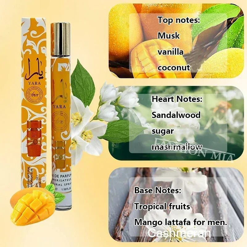 35ml Arabian Perfumes Lasting Fragrance Spray Floral Scent Eau De Parfum Cologne Deodorants High Quality Gifts Small Test Tube