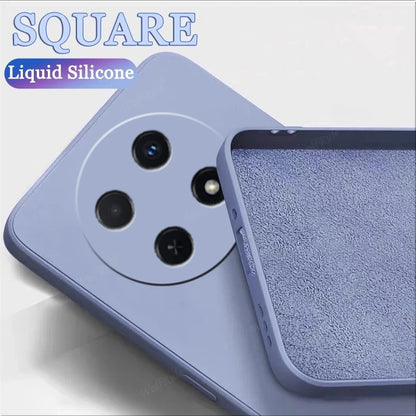 For Huawei Nova 12i Case Cover Huawei Nova 12i Capa Phone Back Bumper Shockproof TPU Liquid Silicone Soft Fundas Huawei Nova 12i