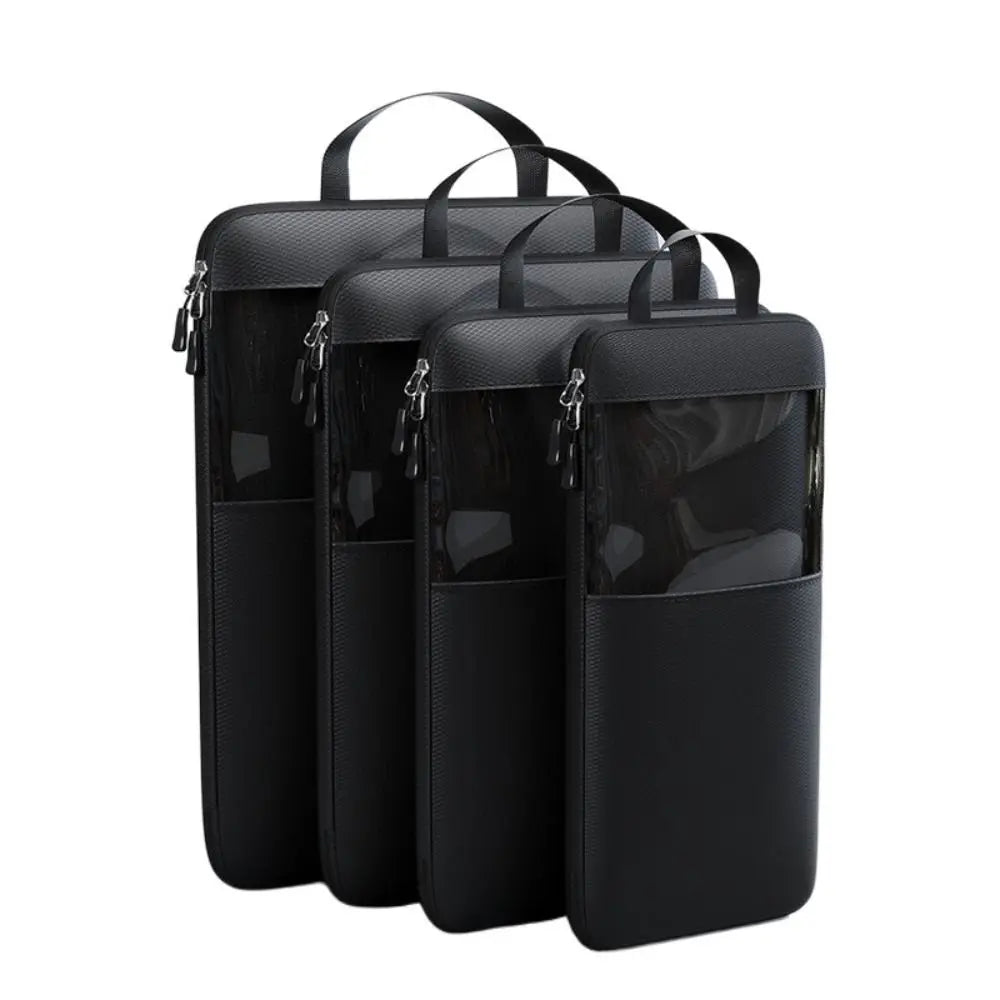 1/4Pcs Expandable Compression Packing Cubes Bag Multi-Sized Waterproof Travel Clothing Storage Bag Lightweight Dustproof