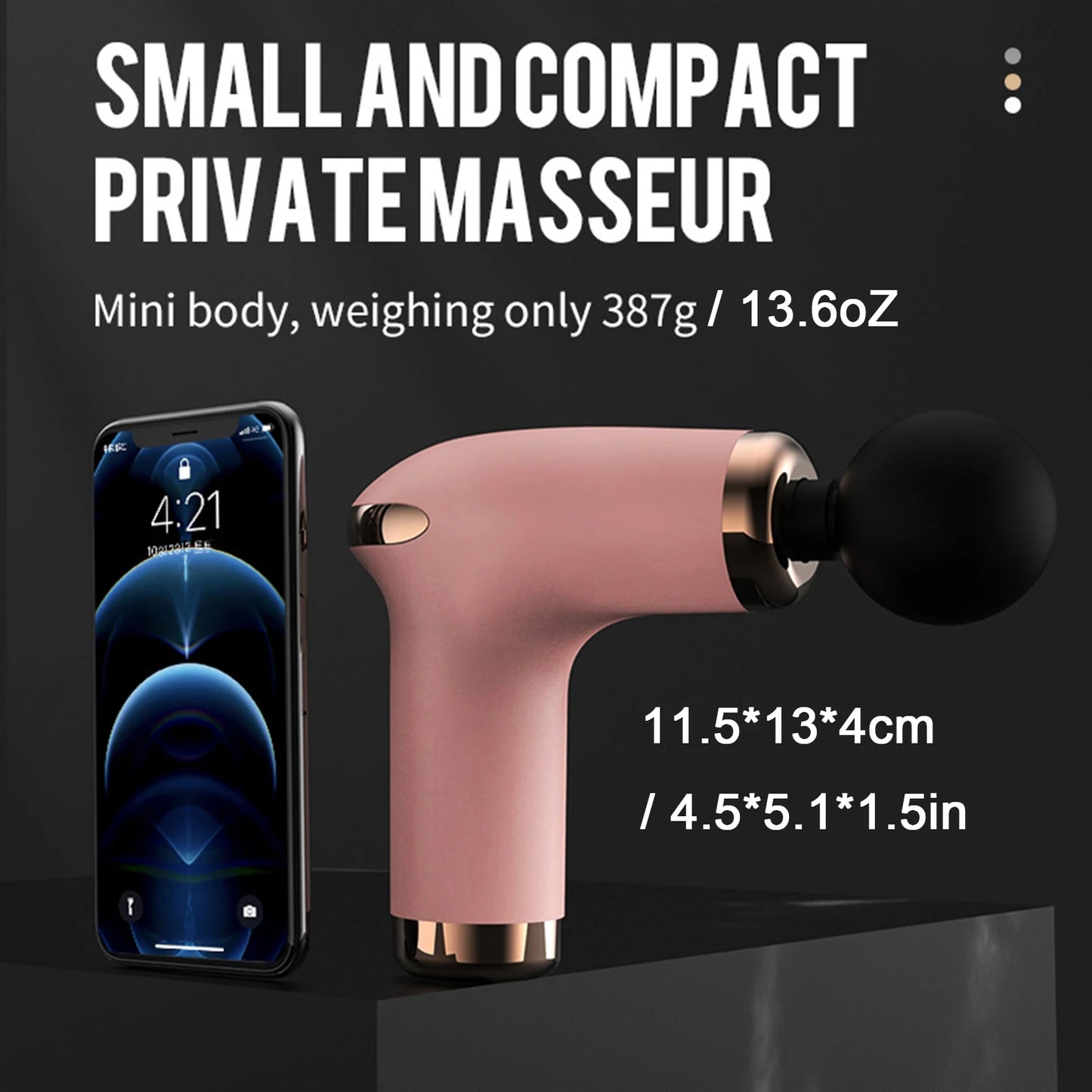 USB Portable Mini Massage Gun Pistol Facial Massager For Body Neck Deep Tissue Muscle Relaxation Gout Pain Relief Body Massager