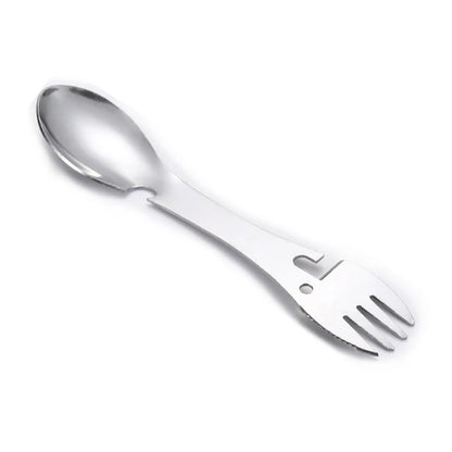 Outdoor Survival Tools 5 in 1 Camping Multi-functional EDC Kit Practical Fork Knife Spoon Bottle/Can Opener Camping Hiking Gear