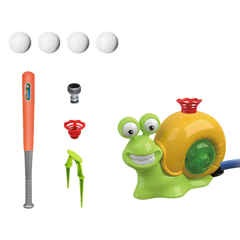 2 in 1 Water Sprinkler Baseball Toy Cartoon Snail Summer Garden Lawns Water Toys Spray Water Toys for Summer Lawn Pool Fun