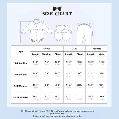 Baby Boy Baptism Outfit Infant First Easter Church Christening Suit Set Toddler Formal Wedding Birthday Party Gift Clothes