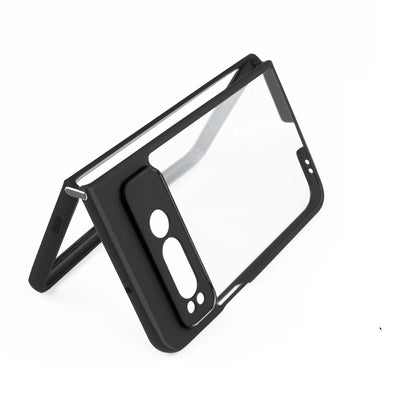 For Google Pixel Fold Case Cover Google Pixel Fold Capa Black Frame Shockproof Back Len Protector Clear Fundas Google Pixel Fold