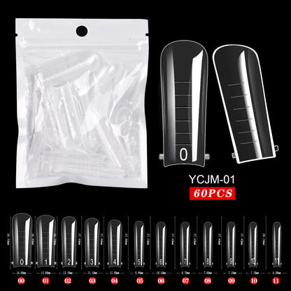 Press On Nails Dual Forms Full Cover False Nails Quick Building Mold Tips Fake Nails Shaping Extend Top Molds Nail Accessories