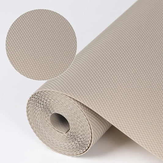 Non-Slip Shelf Liners for Kitchen Cabinets - EVA Drawer Liner Non-Adhesive, Waterproof Refrigerator Mats, Cupboard Protector