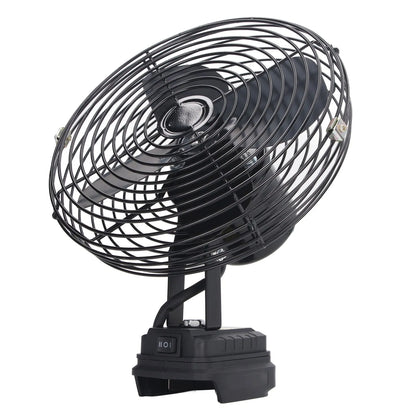 30W 8in Rechargeable Electric Fan Portable 18V Lithium Battery Electric Fan for Camping Shipped Without Battery