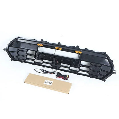 Off Road Auto Parts Other Exterior Accessories ABS Front Grille Car Radiator Grill With Amber Lights LED Bar Fit For Tacoma 2024
