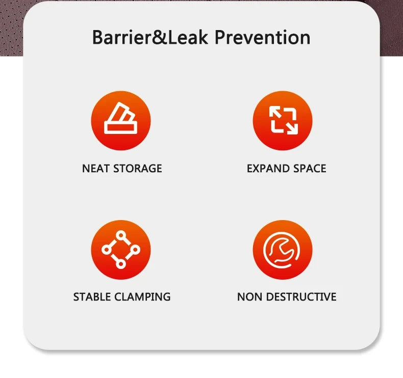 2pcs Car Seat Gap Filler Organizer Waterproof Car Seat Gap Plug Strip with 2 Grooves Seat Gap Storage Auto Interior Accessories