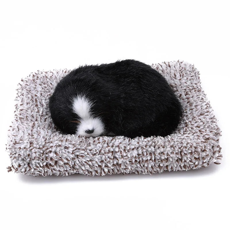 Car Stuffed Toys Lovely Simulation Animal Plush Sleeping Dogs Toy Kids For Car Interior Decor Accessories