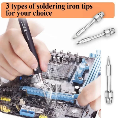 New Portable Soldering Iron Tip 1pc 8W-30W Battery Soldering Iron Usb  Portable Soldering Iron Tip