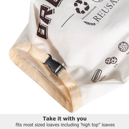 Bread Bag Organic Reusable Bread Bags for Homemade Bread Gift Giving Fresh Keeping Bread Container with Double Lining Large Loaf