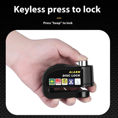 Bike Lock Bicycle Disc Brake Lock Alarm Protection Electric Bikes Locks Motorcycle Brake Disc Anti-theft Locks Cycling Equipment