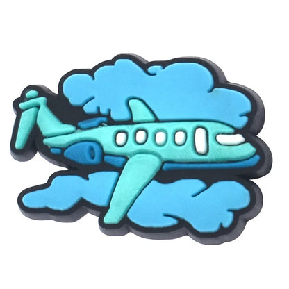 Airplane Shoe Charms for Crocs Accessories Charms Clogs Bubble Slides Shoe DIY Decoration Kids Party Gifts