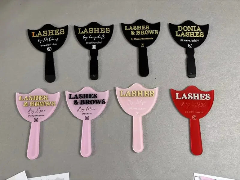 Lash Artist Social Media Face Prop  Personalised  Aesthetics Sign  Lash Sign  Salon Decor