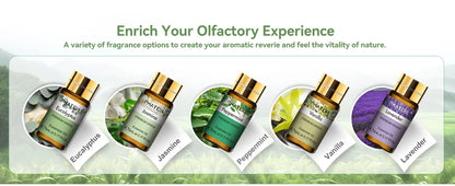 PHATOIL 15 Bottles Essential Oils Set-5ml Lavender Eucalyptus Vanilla Peppermint Rose Lemon Cinnamon Aromatherapy Essential Oils