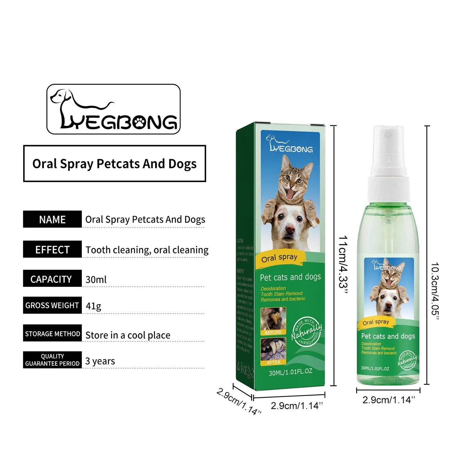 Pet Tooth Cleaning Spray Dog Mouth Fresh Teeth Clean Deodorant Oral Tartar Remover Teeth Stain Whitening Pet Oral Cleanse Liquid