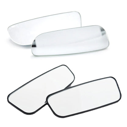 2Pcs Car 360 Degree Adjustable Blind Spot Mirror Auxiliary Rearview Convex Mirror Round Frame Wide Angle Mirrors For Car Reverse