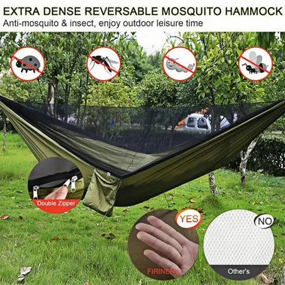 Camping hammock with mosquito net sleeping tent hammock suitable for camping hammock outdoor furniture garden leisure hammock