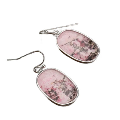 Bohemian earrings with pink gemstones are used as wedding or holiday gifts