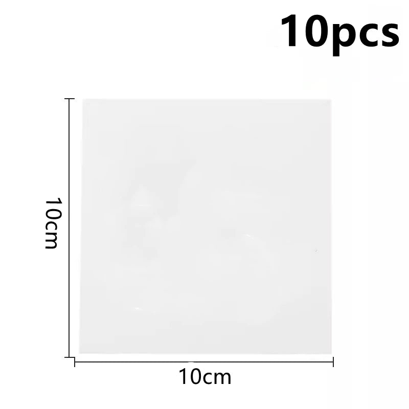 10pcs Transparent Waterproof Self Adhesive Sticker Cloth Patches Camping Awning Tent Water Toys Swimming Ring Repair Tape