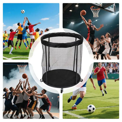 Outdoor Ball Storage Sports Ball Storage Portable Organizer Box Large Capacity Net Container for Garage Deck Outdoor Garden