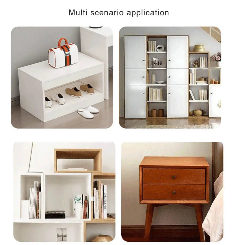 Furniture Anchors Strong Self-adhesive Fixed Prevent Dumping Device No punching Safety Anti Overturning Cabinet Buckle Anchors