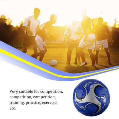 PU Leather Football Ball Children Competition Soccer Balls Waterproof Pressure Proof Size 5 Outdoor Sports Supplies