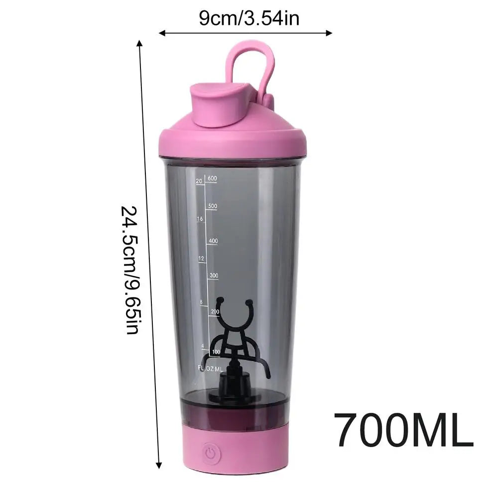 Protein Blender Gym Shaker Bottle Cup 23oz Leak Proof Portable Electric Rechargeable Bottle For Gym Workout Travel Sports