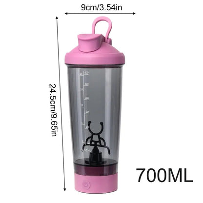 Protein Blender Gym Shaker Bottle Cup 23oz Leak Proof Portable Electric Rechargeable Bottle For Gym Workout Travel Sports