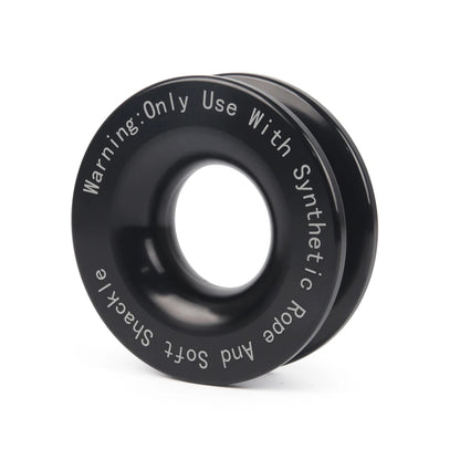 55000lbs Winch Rope Synthetic Soft Shackle+Recovery Ring Set Rugged Shackles With Protective Sleeve for Truck Vehicle Recovery