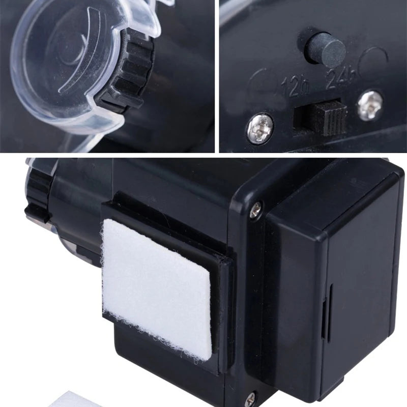 Automatic Fish Feeder for Aquarium Fish Tank Auto Feeder with Timer Pet Feeding Dispenser Fish Shrimp Betta Goldfish Food Feeder