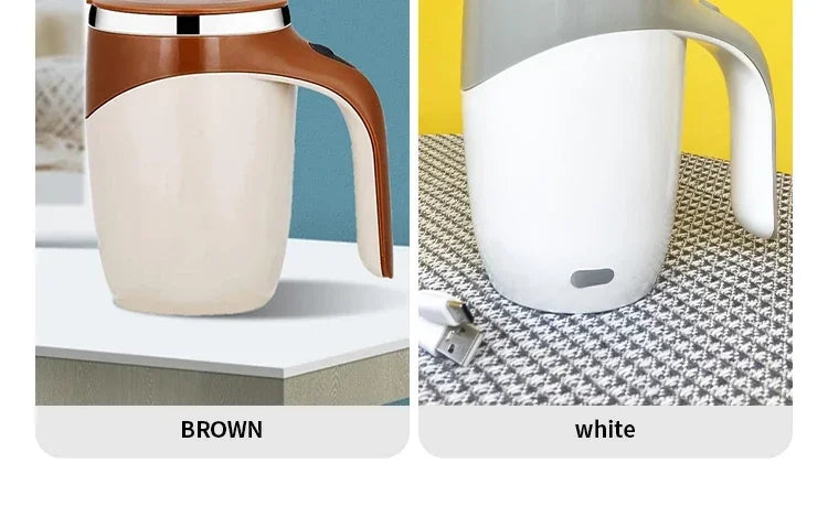 2025 Automatic Stirring CupMug Rechargeable Portable CoffeeElectric Stirring StainlessSteel Rotating Magnetic Home DrinkingTools