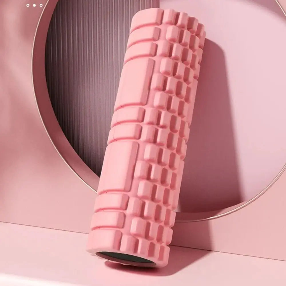 EVA Foam Yoga Foam Massage Roller High Density Gym Tool Yoga Pilates Foam Roller Pink Stable Fitness Yoga Column Sports Supplies
