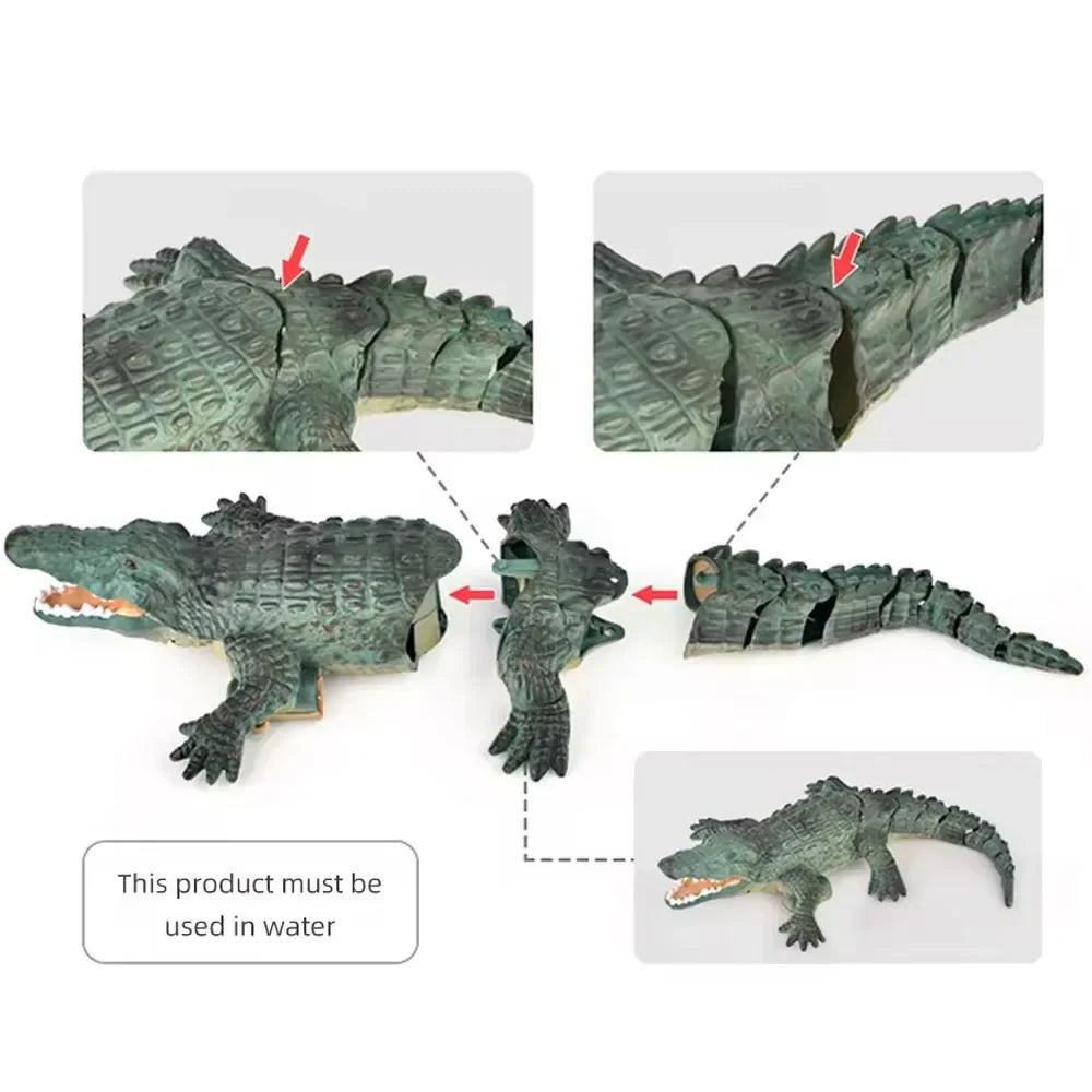 Rc Animals Crocodile Model Simulation Waterproof for Outdoor Lake Electric Remote Control Alligator Shark Children's Water Toys