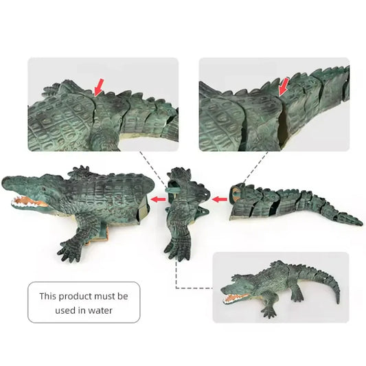 Rc Animals Crocodile Model Simulation Waterproof for Outdoor Lake Electric Remote Control Alligator Shark Children's Water Toys