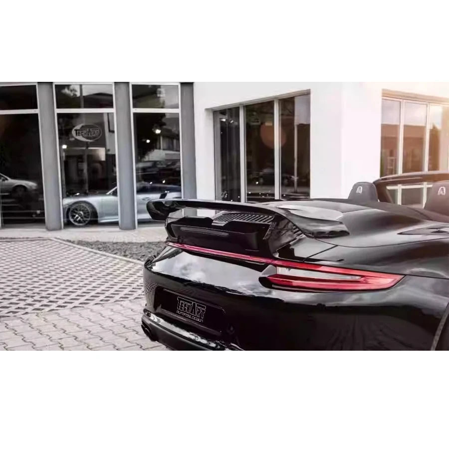 Carbon Fiber Techart Style Car Rear Trunk Spoiler Rear Wing Tail Wing Parts For Porsche 911 991.1 991.2 Upgrade Body kit