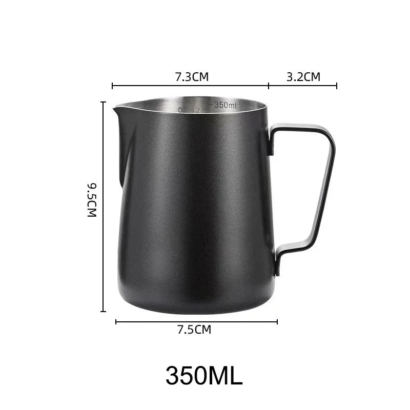 Coffee Milk Frothing Pitcher Jug Stainless Steel With Scale Espresso Steaming Pitchers Professional Milk Foam Jug Barista Craft