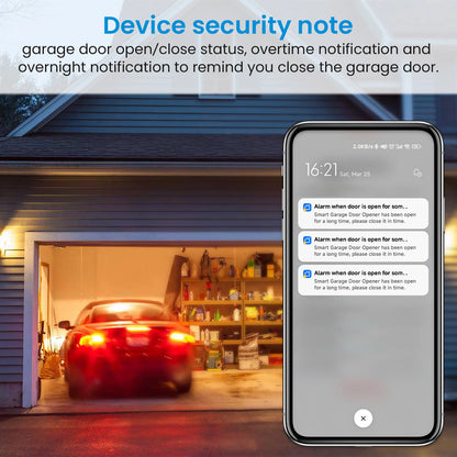 LoraTap Tuya Smart Life Garage Door Sensors Opener Controller WiFi Switch Alexa Opening Home Remote Control Contact Voice